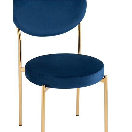 Барбара велюр королевский синий золотые ножки