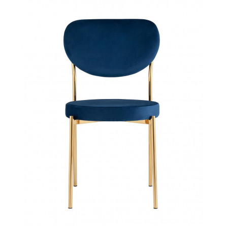 Барбара велюр королевский синий золотые ножки