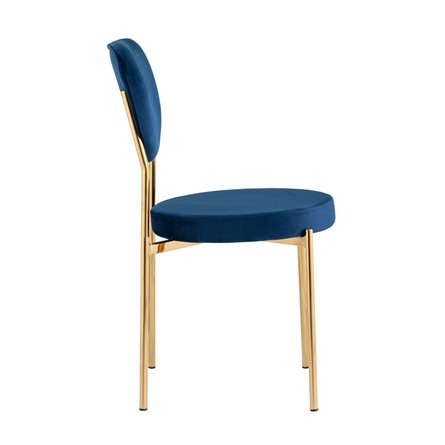 Барбара велюр королевский синий золотые ножки