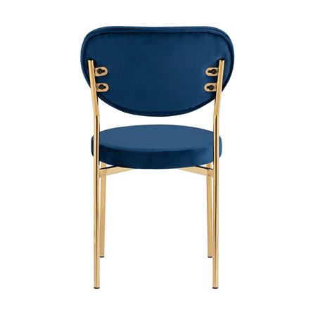 Барбара велюр королевский синий золотые ножки