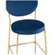 Барбара велюр королевский синий со спинкой, золотые ножки Барбара велюр королевский синий со спинкой, золотые ножки
