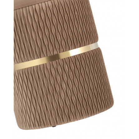 Джесси с ящиком велюр бежевый с декоративным золотым ободком