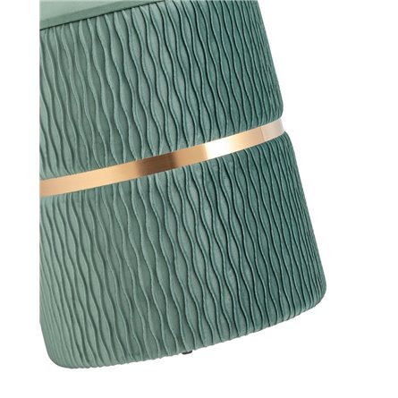 Джесси с ящиком велюр бирюзовый с декоративным золотым ободком