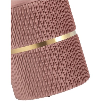 Джесси с ящиком велюр розовый с декоративным золотым ободком