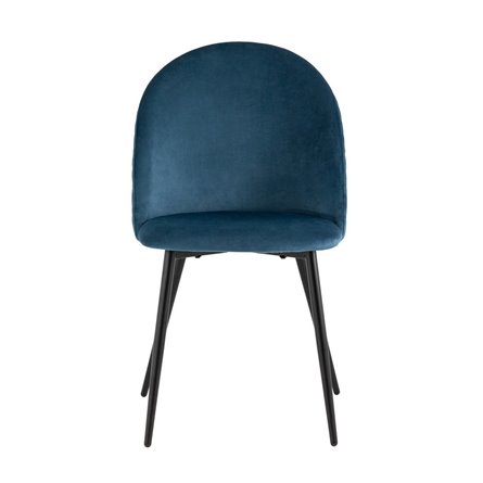 Lilly велюр сине-зеленый ножки из металла в черном цвете