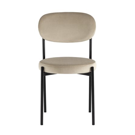 для кухни Бриф NEW велюр бежевый ножки черные металл