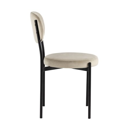 для кухни Бриф NEW велюр бежевый ножки черные металл