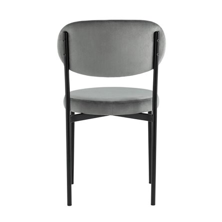 для кухни Бриф NEW велюр тёмно-серый ножки черные металл