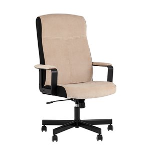 для руководителя TopChairs ST-DOMINGO велюр песочный крестовина металл