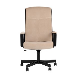 для руководителя TopChairs ST-DOMINGO велюр песочный крестовина металл