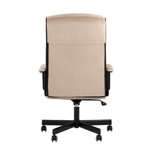 для руководителя TopChairs ST-DOMINGO велюр песочный крестовина металл