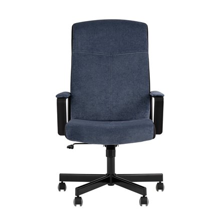 для руководителя TopChairs ST-DOMINGO велюр темно-синий крестовина металл
