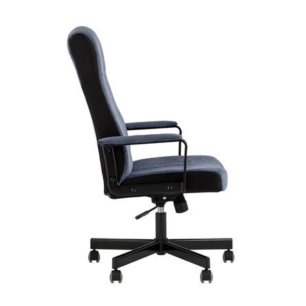 для руководителя TopChairs ST-DOMINGO велюр темно-синий крестовина металл