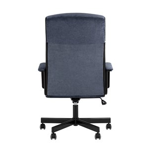 для руководителя TopChairs ST-DOMINGO велюр темно-синий крестовина металл