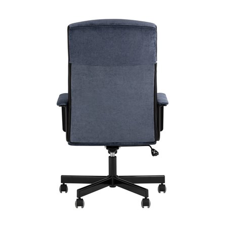 для руководителя TopChairs ST-DOMINGO велюр темно-синий крестовина металл