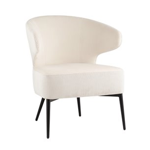 лаунж Royal Stripes велюр молочный