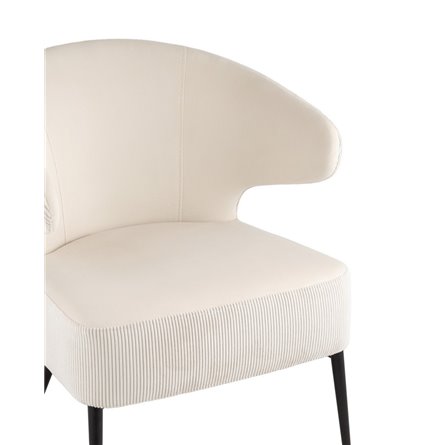 лаунж Royal Stripes велюр молочный