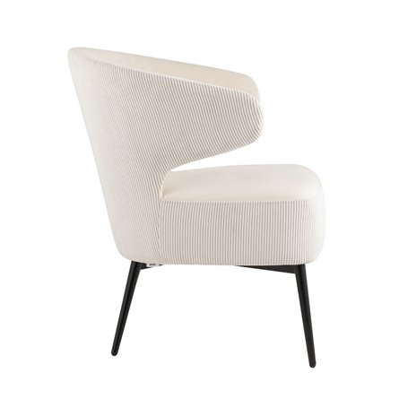 лаунж Royal Stripes велюр молочный