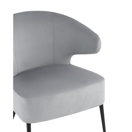 лаунж Royal Stripes велюр серый