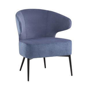 лаунж Royal Stripes велюр синий