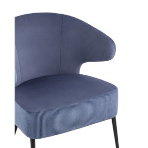 лаунж Royal Stripes велюр синий