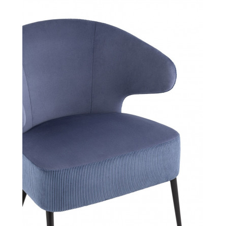 лаунж Royal Stripes велюр синий