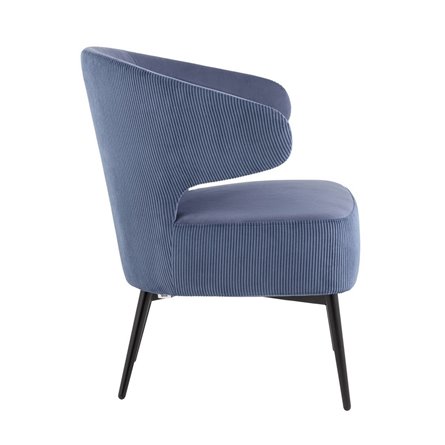 лаунж Royal Stripes велюр синий