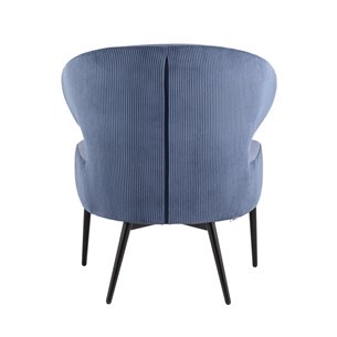 лаунж Royal Stripes велюр синий