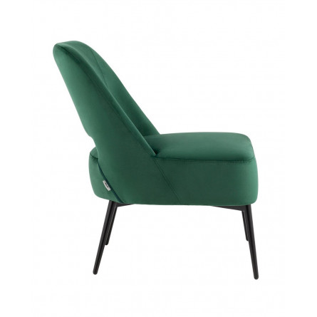 лаунж Бостон велюр зелёный ножки металл