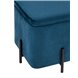 Грейс квадрат с ящиком велюр синий ножки металл Грейс квадрат с ящиком велюр синий ножки металл