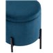 Грейс с ящиком велюр синий ножки черные металл Грейс с ящиком велюр синий ножки черные металл