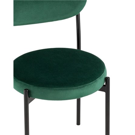 для кухни Бриф NEW велюр зеленый ножки черные металл