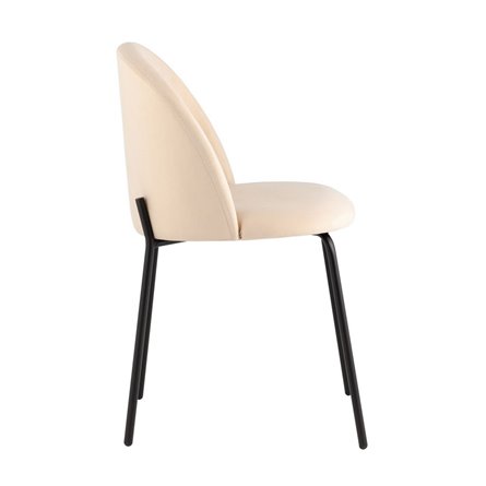 для кухни Коди велюр бежевый ножки черные металл