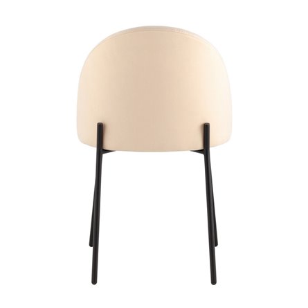 для кухни Коди велюр бежевый ножки черные металл