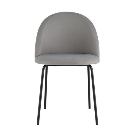 для кухни Коди велюр серый ножки черные металл