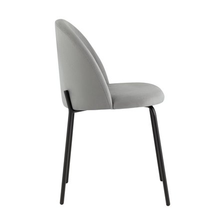 для кухни Коди велюр серый ножки черные металл