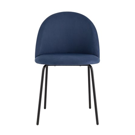 для кухни Коди велюр синий ножки металл черные