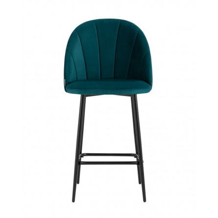 Логан велюр изумрудный ножки металл черный