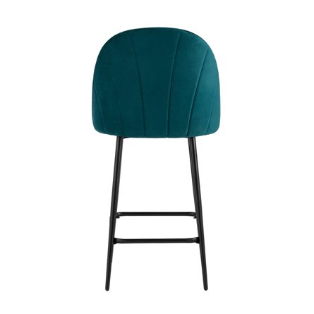 Логан велюр изумрудный ножки металл черный