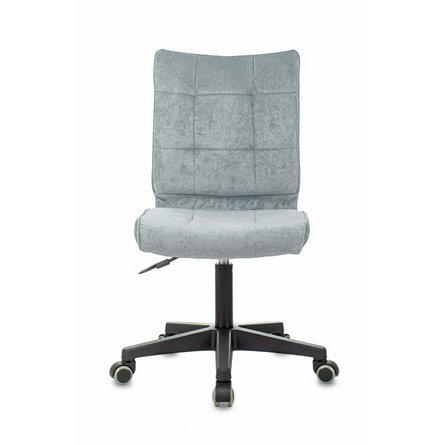 TopChairs ST-Alex без подлокотников серо-голубой крестовина пластик черный