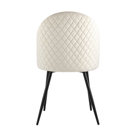 Lilly велюр бежевый ножки из металла в черном цвете