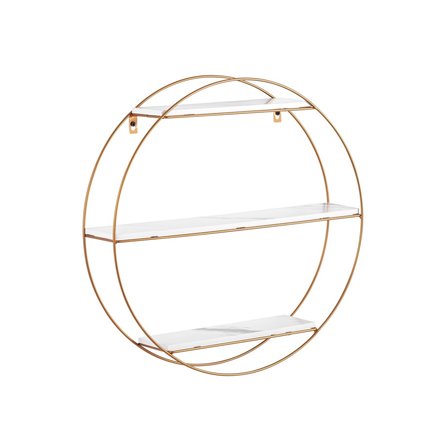 Luna золотая белый мрамор металлический каркас