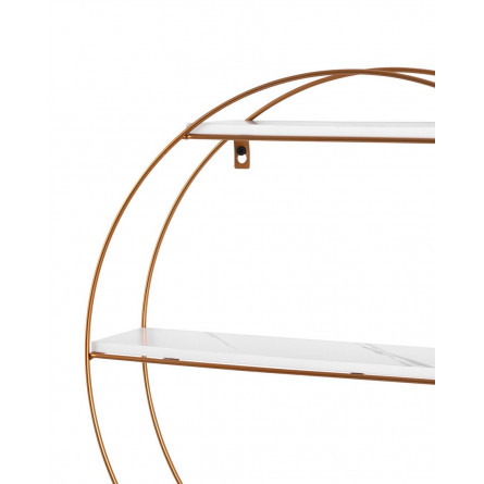 Luna золотая белый мрамор металлический каркас