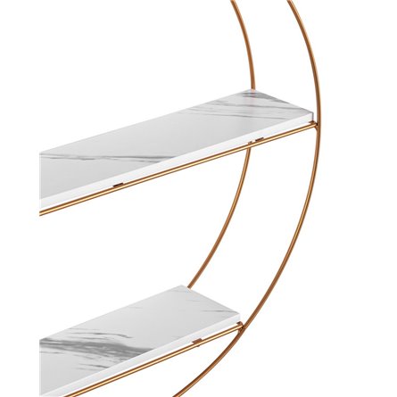 Luna золотая белый мрамор металлический каркас