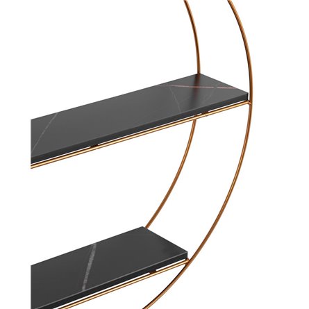 Luna золотая черный мрамор металлический каркас