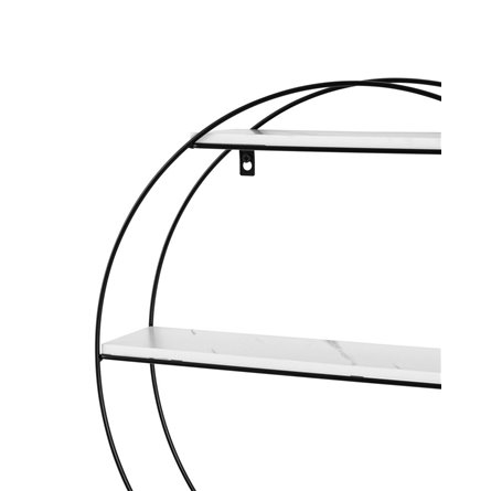 Luna черная белый мрамор металлический каркас