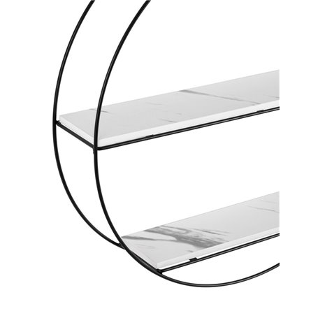 Luna черная белый мрамор металлический каркас