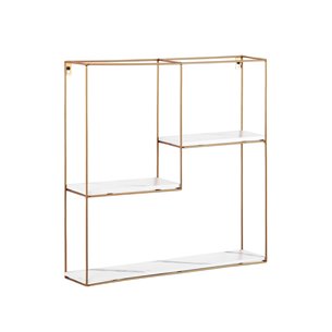 Square золотая белый мрамор металлический каркас