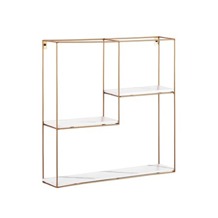 Square золотая белый мрамор металлический каркас