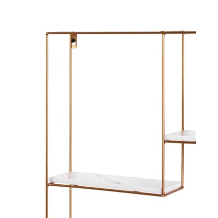 Square золотая белый мрамор металлический каркас